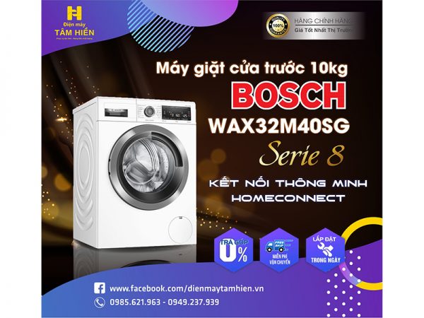 Máy Giặt Bosch WAX32M40SG Series 8