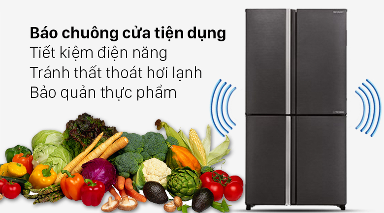 Tủ lạnh Sharp inverter 572 lít SJ-FX640V-SL