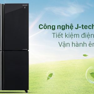 Tủ lạnh Sharp inverter 572 lít SJ-FXP640VG-BK