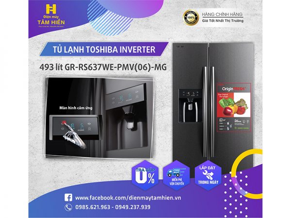 Tủ lạnh Toshiba Inverter 493 LIT GR-RS637WE-PMV(06)-MG