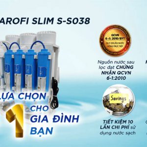 Máy lọc nước Karofi 8 cấp Slim S-s038